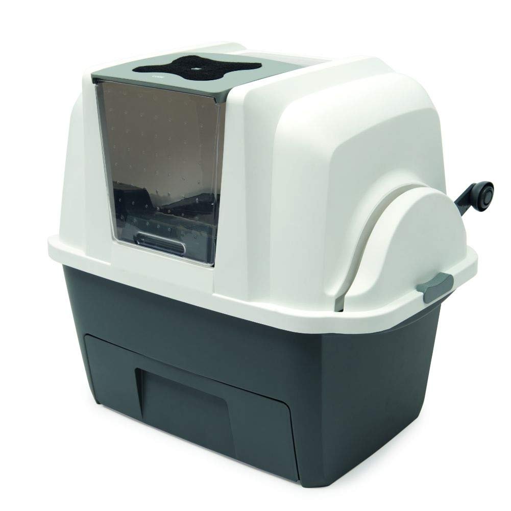 Catit Smart Sift Otomatik Kedi Tuvalet Kabı, Gri/Beyaz, 66 x 48 x 63 cm