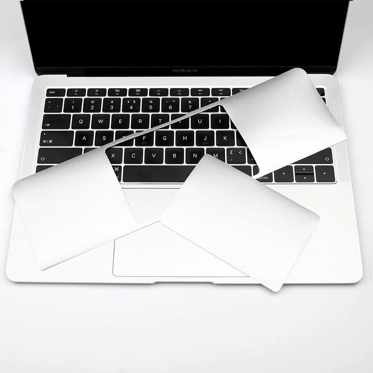McStorey MacBook Pro 14 İnç Palm Koruyucu ve Trackpad Koruyucu Uyumlu M1 M2 M3 M4 M5 Pro Max A2442 A2779 A2918 A2992 A3112 A3185 A3401 A3426 A3427 A3434 Gümüş