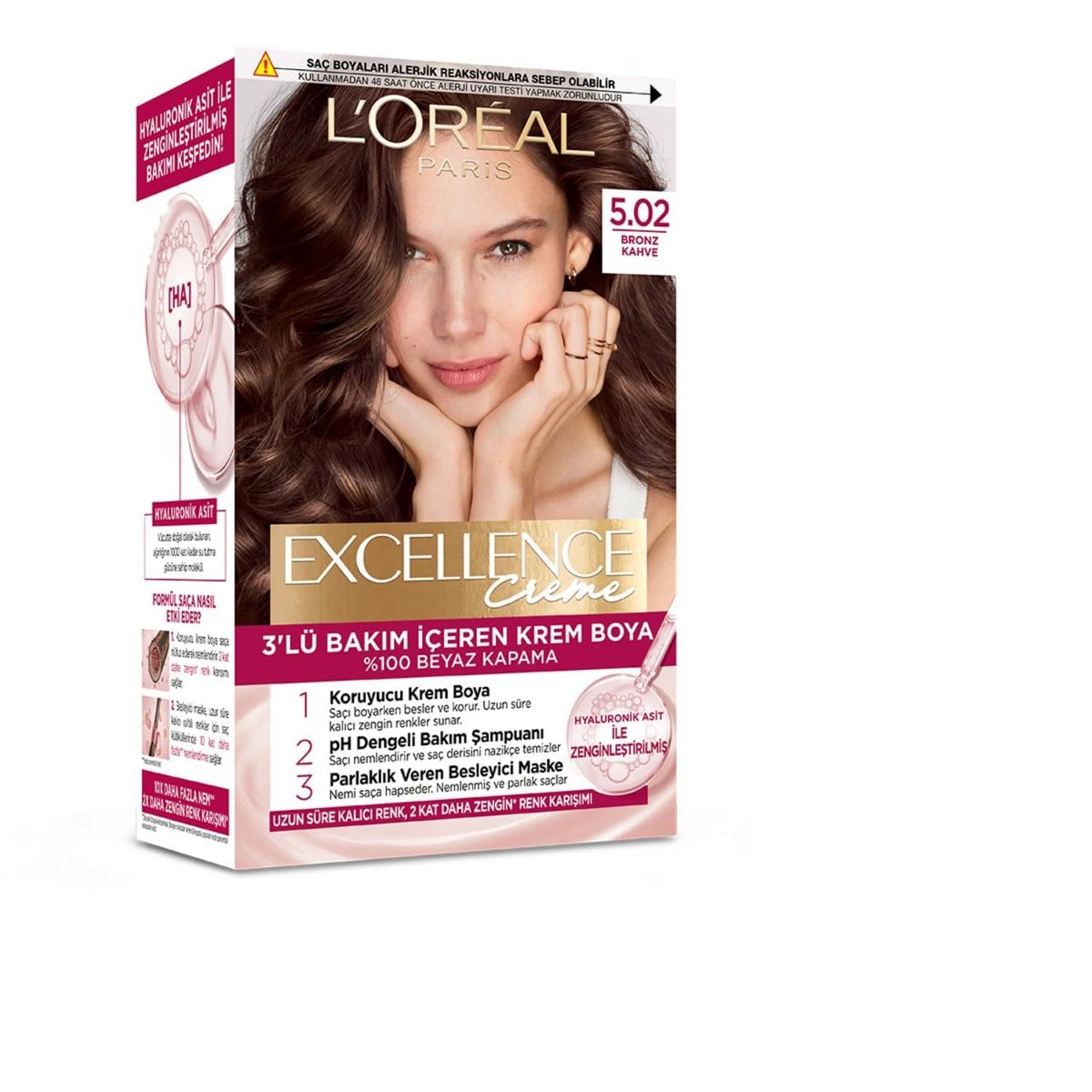 Excellence Creme Saç Boyası 5.02 Bronz Kahve