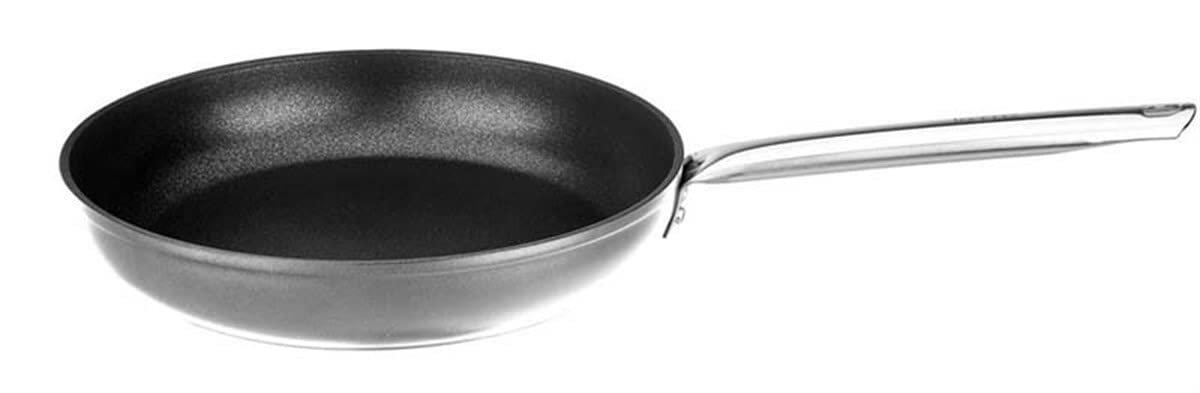 Leggno Master Titanium 20Cm Tava, Çelik Sap Metalik Gri