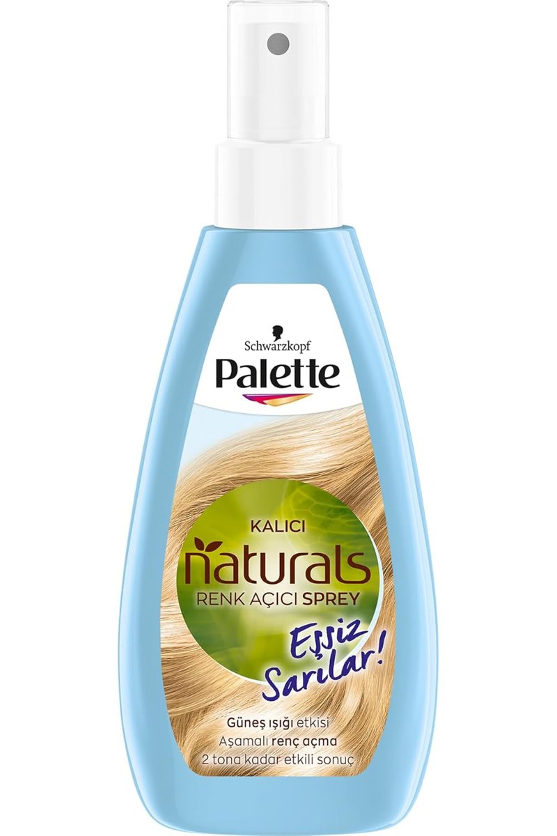 Palette Schwarzkopf Kalıcı Doğal Renkler Renk Açıcı Sprey Saç Boyası
