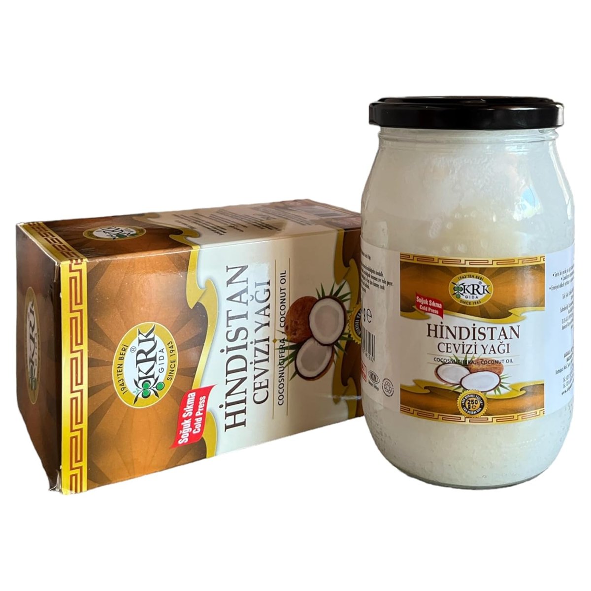Krk Gıda Hindistan Cevizi Yağı Soğuk Sıkma 250 G