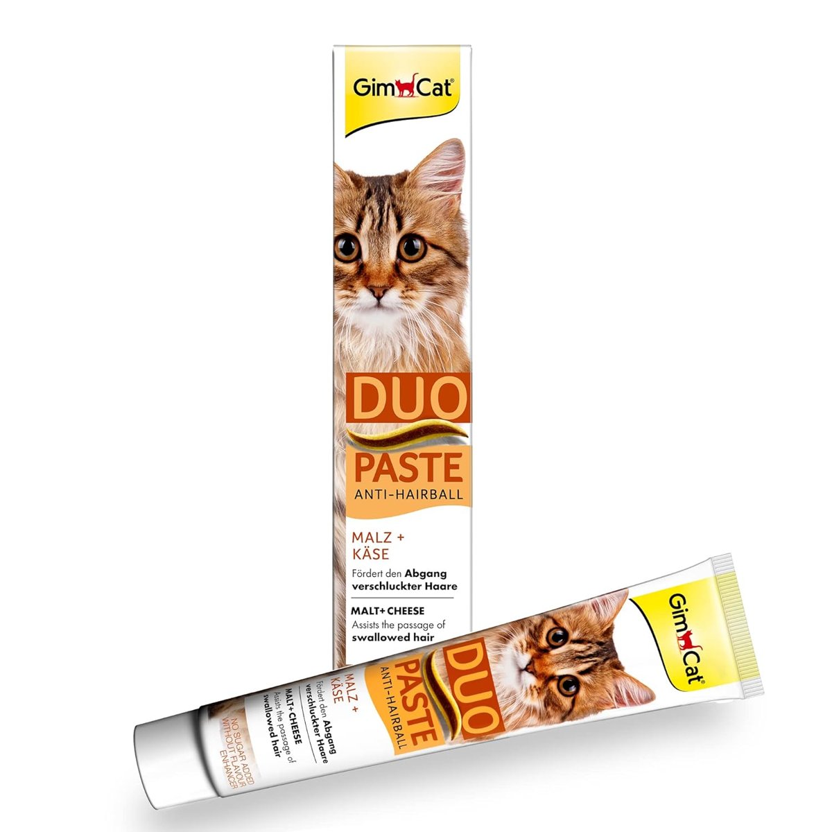 GimCat Anti-Hairball Duo, Kedi Macunu, Peynir+Malt, 50 gr