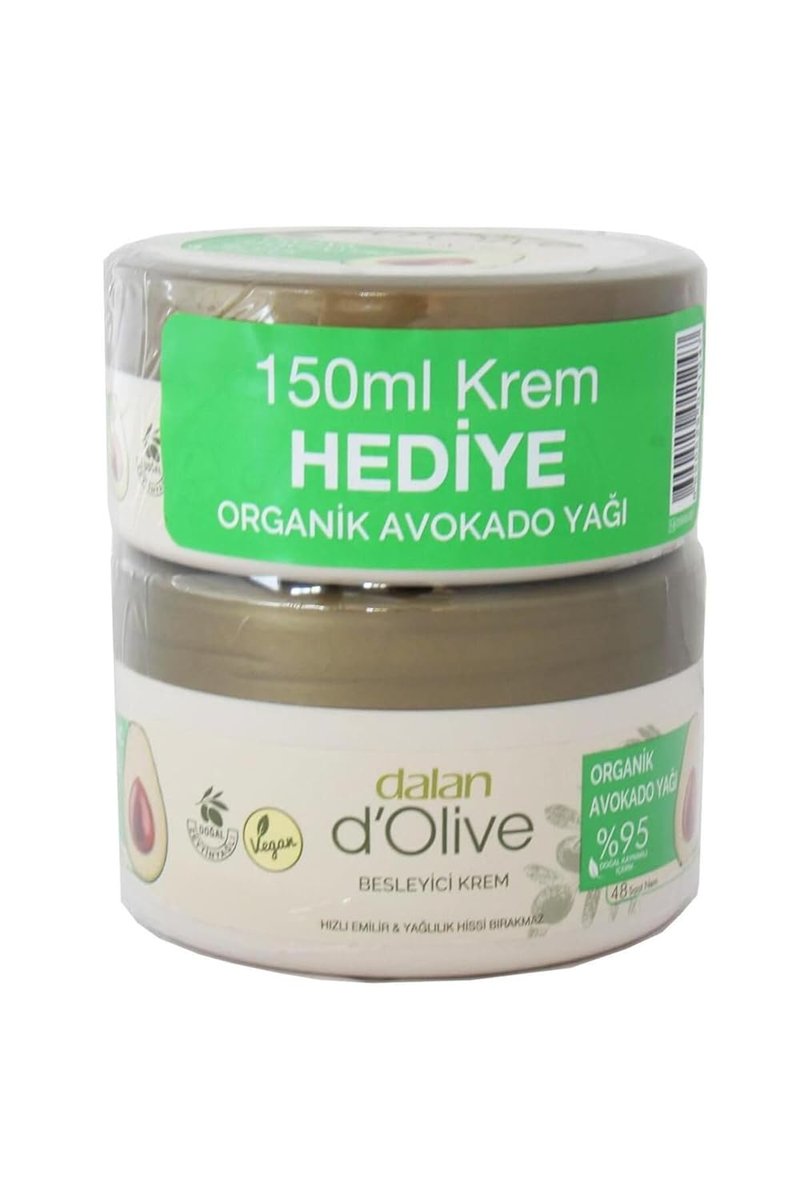 Dalan D'Olive Besleyici Organik Avokado Yağlı Kremi 250 Ml 150 Ml Hediye