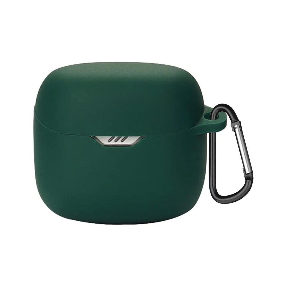Coverzone JBL Tune Flex 2 ile Uyumlu Kulaklık Kılıfı Kancalı Kılıf Darbeye Dayanıklı Silikon Yumuşak Koruyucu Toz ve Kirden Koruyan JBL Tune Flex2 ile Uyumlu Koruyucu Kapak Haki