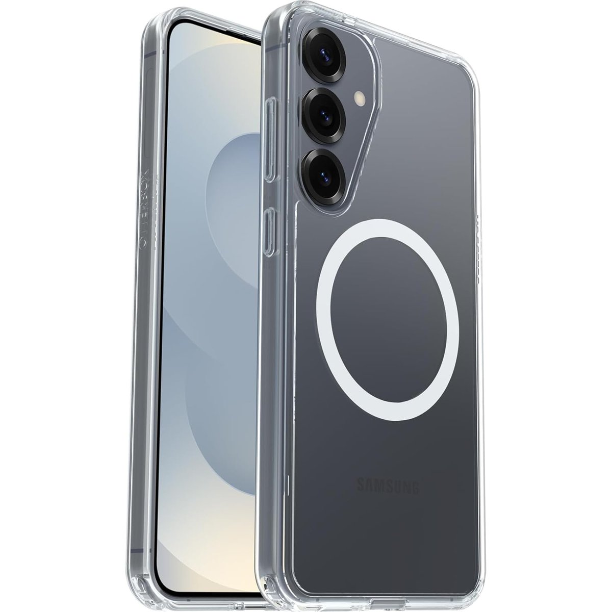OtterBox Symmetry Serisi Şeffaf Kılıf Samsung Galaxy S25+ için Mıknatıslı, Darbeye Dayanıklı, Düşmey