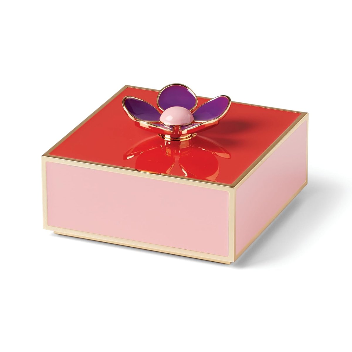 Kate Spade New York Make It Pop Çiçekli Kutu, 0,4 kg, Kırmızı/Pembe