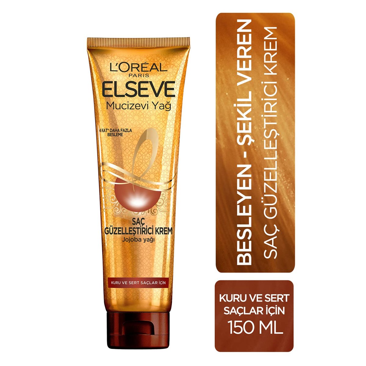 L'Oreal Paris Elseve Mucizevi Yağ Saç Güzelleştirici Krem 150 ml - Kuru ve Sert Saçlar İçin