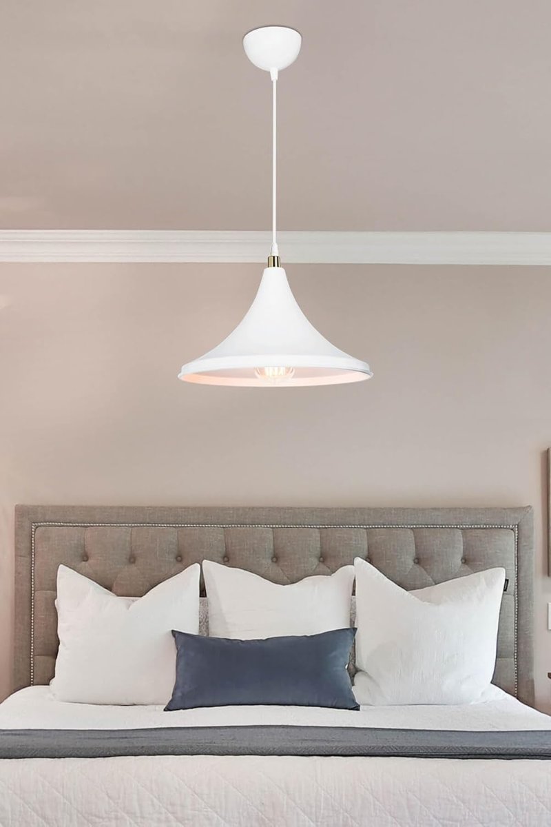 AG LightDesign Beyaz Sarkıt Avize Yatak Odası Salon Mutfak Koridor Lamba 17 AGnm14