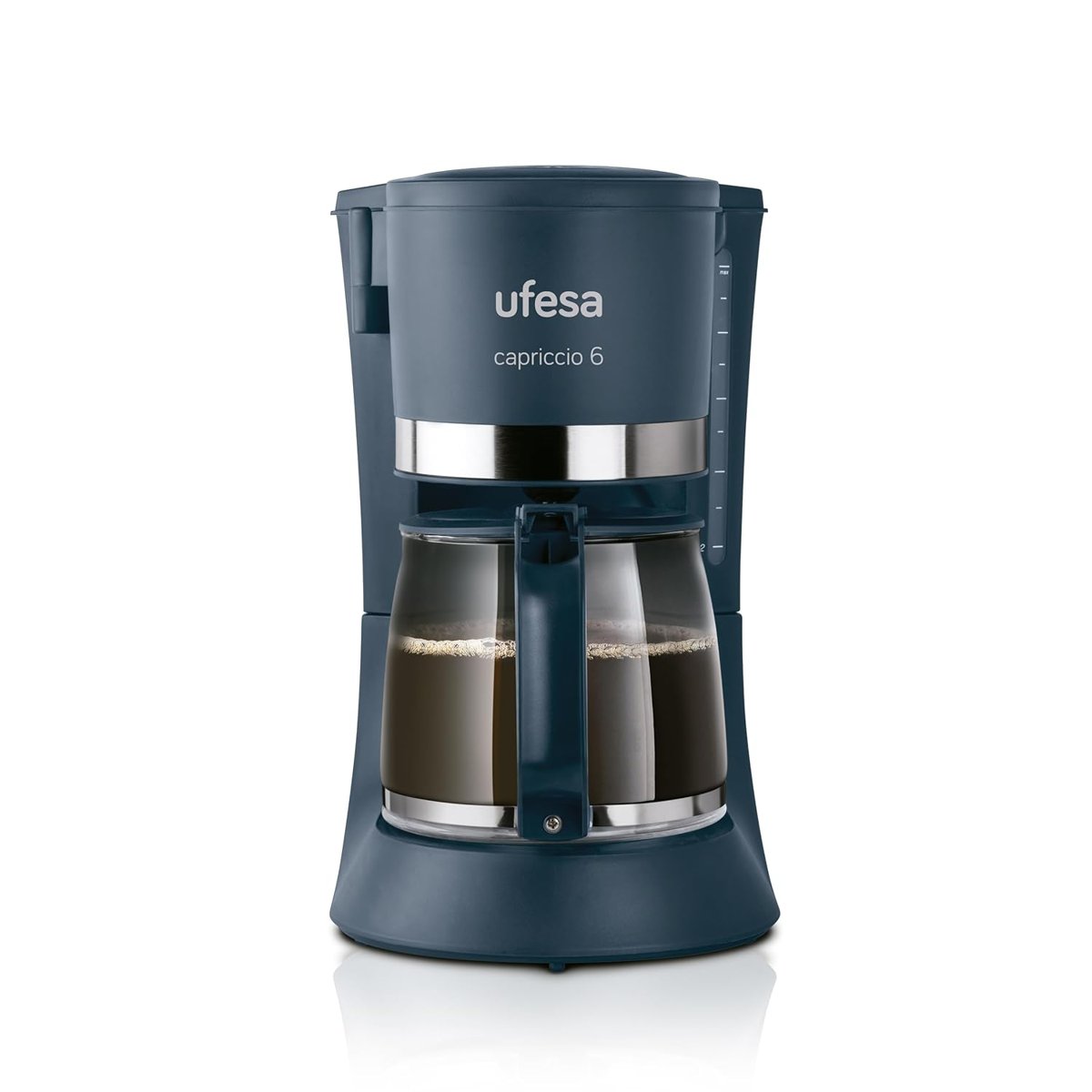Ufesa Filtre Kahve Makinesi CG7114 Capriccio, 6 Fincan, 600 W, 0.6 L, Kalıcı Filtre, Damlama Durdurma, Otomatik Kapanma, Siyah