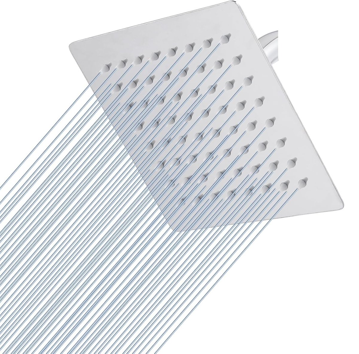 Orret Home 25x25 Cm 304 Paslanmaz Çelik Tepe Duşu – Geniş Kare Duş Başlığı, Sabit Tepe Duş Başlığı, Handshower Uyumlu, Modern ve Dayanıklı Duş Sistemi Parçası (Kare)