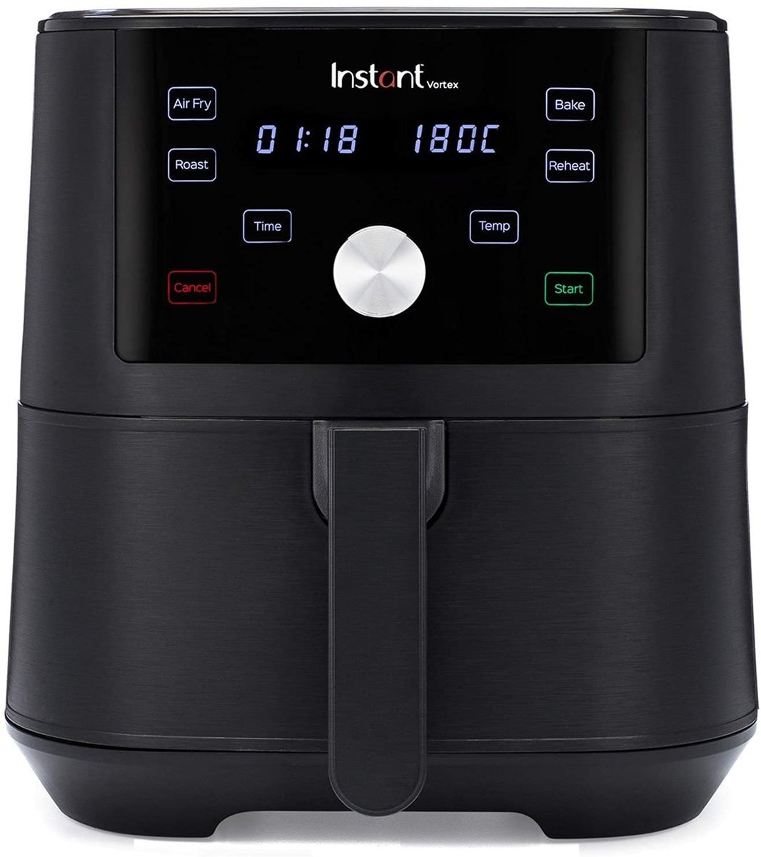 Instant AirFryer, 5.7L Kapasiteli, 1700W, Kızartma Tavası ve Mini Fırın Özellikleriyle, Siyah
