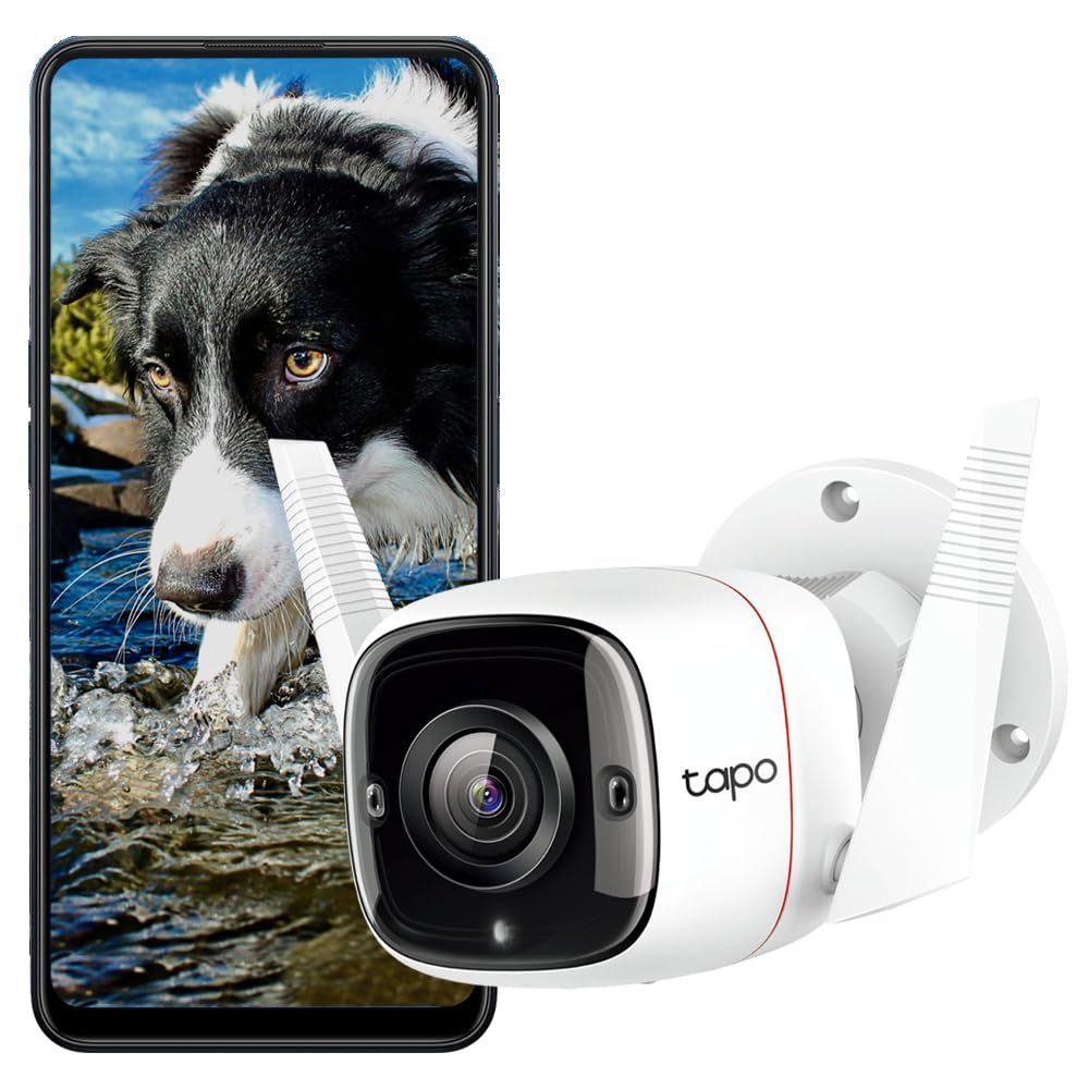 Tapo C310, 2K 3MP Dış Mekan Wi-Fi/Ethernet Güvenlik Kamerası, Hareket Algılama, IP66 Su Geçirmez, 30m Gece Görüşü, Çift Yönlü Ses, Bulut/Yerel Depolama, Sesli ve Işıklı Alarm