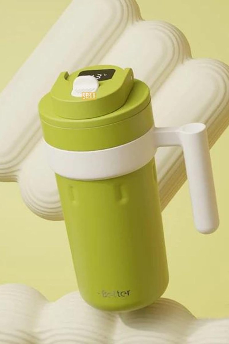 Vagonlife Yeni Koleksiyon 600ml LED Sıcaklık Göstergeli Rahat İçim Paslanmaz Çelik Akıllı Termos Mug 8684089391132