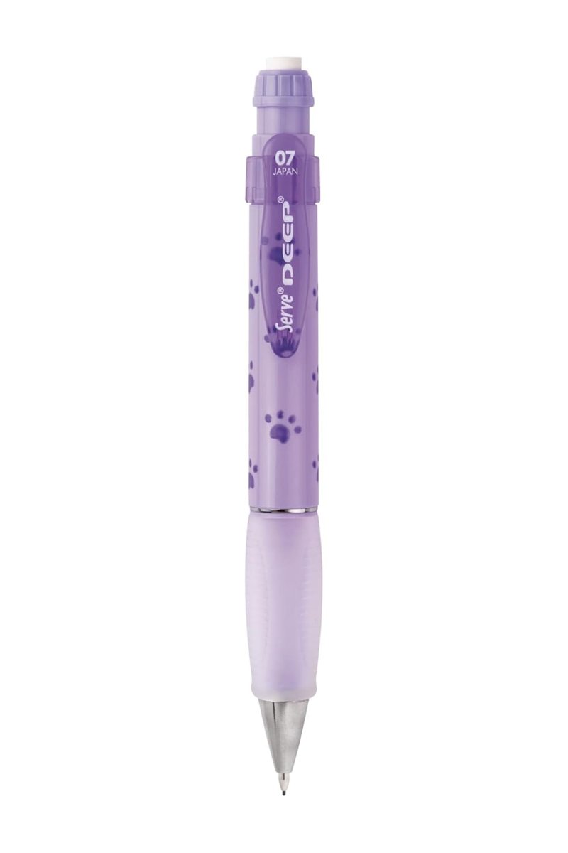 SERVE Deep Mekanik Kurşun Kalem 0.7 mm Lavanta Kopek Patısı Deseni