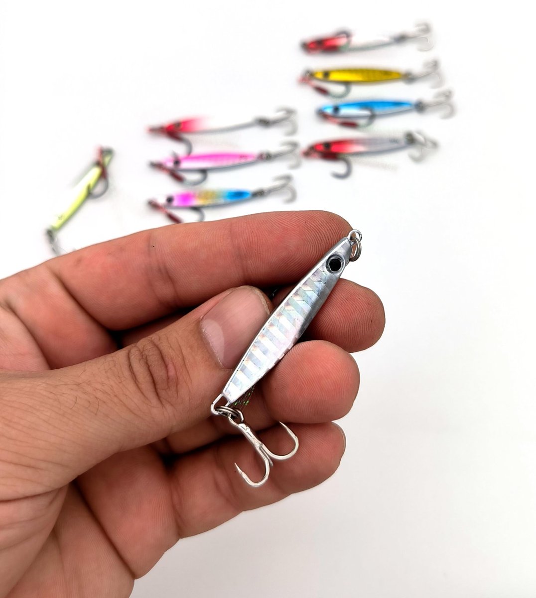 Valkyrie 10 Adet 10gr 4.8cm Kutulu Metal Rapala Jig Seti Balık Olta Yemi İspanyol Oltası