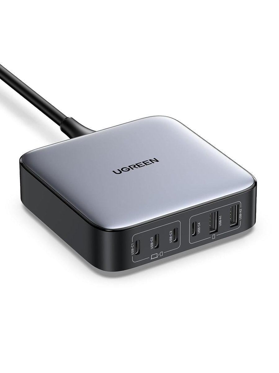 UGREEN 200W USB C Şarj Cihazı 100W + 100W 6 Bağlantı Noktalı PD Şarj Cihazı GaN II PPS MacBook Pro/Air iPhone iPad Pro ile uyumludur.