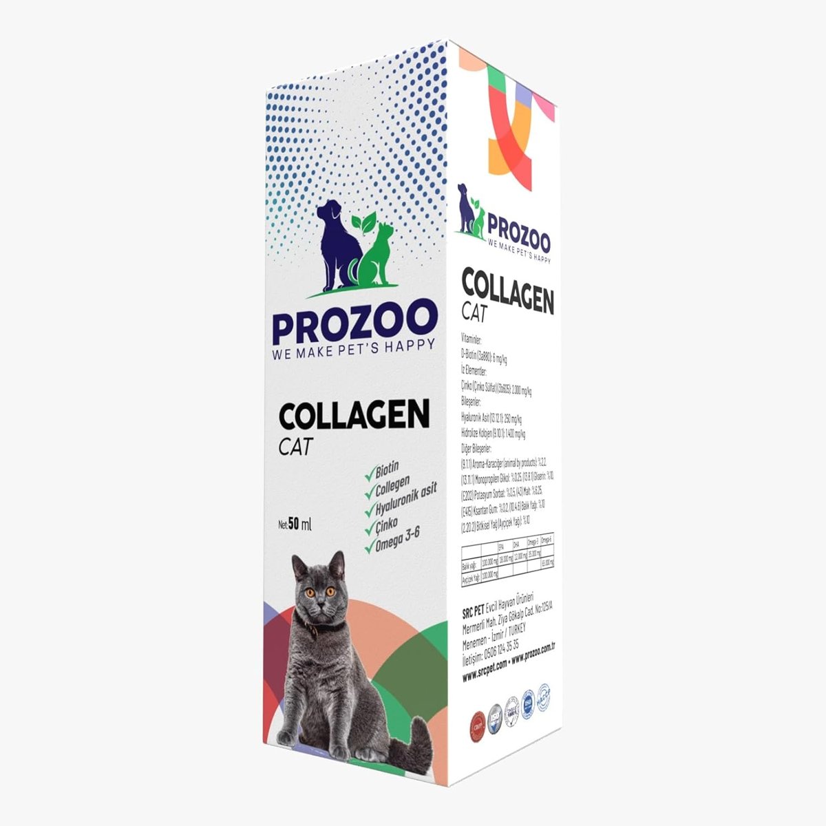 prozoo Kediler için Kolajen Damla 50 ml