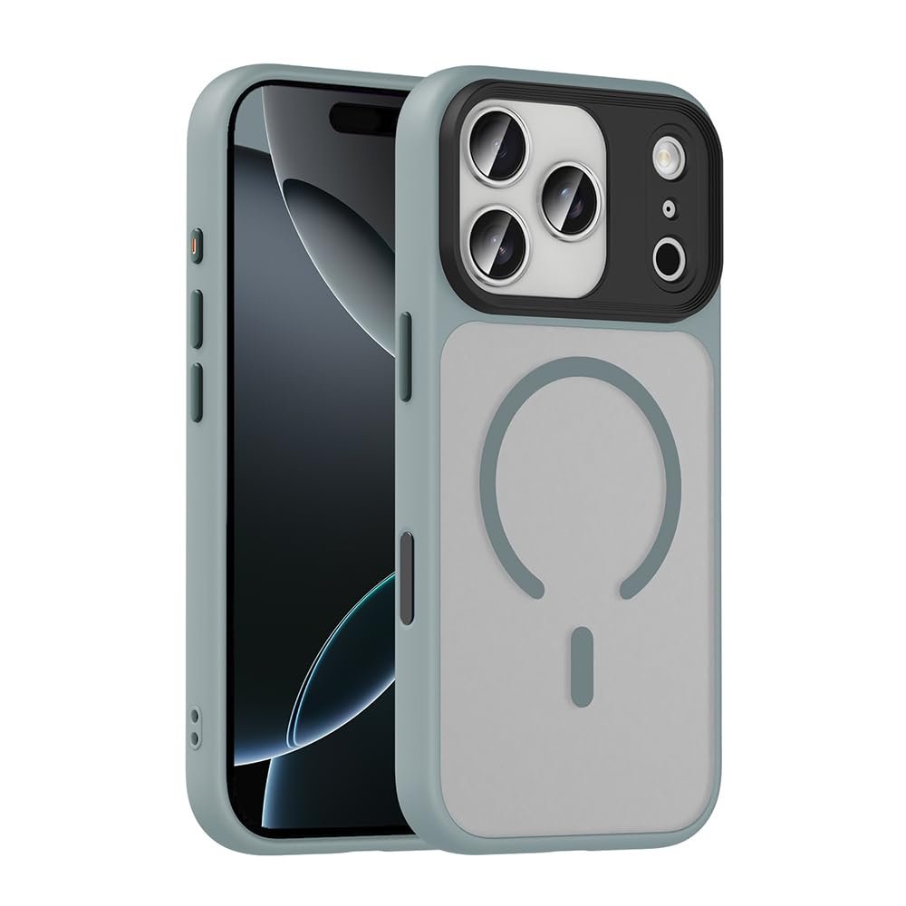 Senon Apple iPhone 17 Pro İçin Kılıf Mat Arka Yüzey Magsafe Uyumlu Şarj Özellikli Zore Flet M-safe K