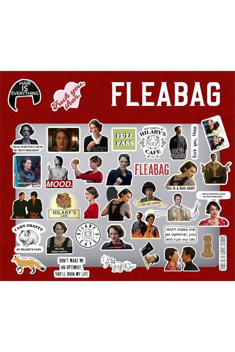 Ms Major Selection Fleabag Laptop Notebook Telefon Kılıfı Sticker Paketi