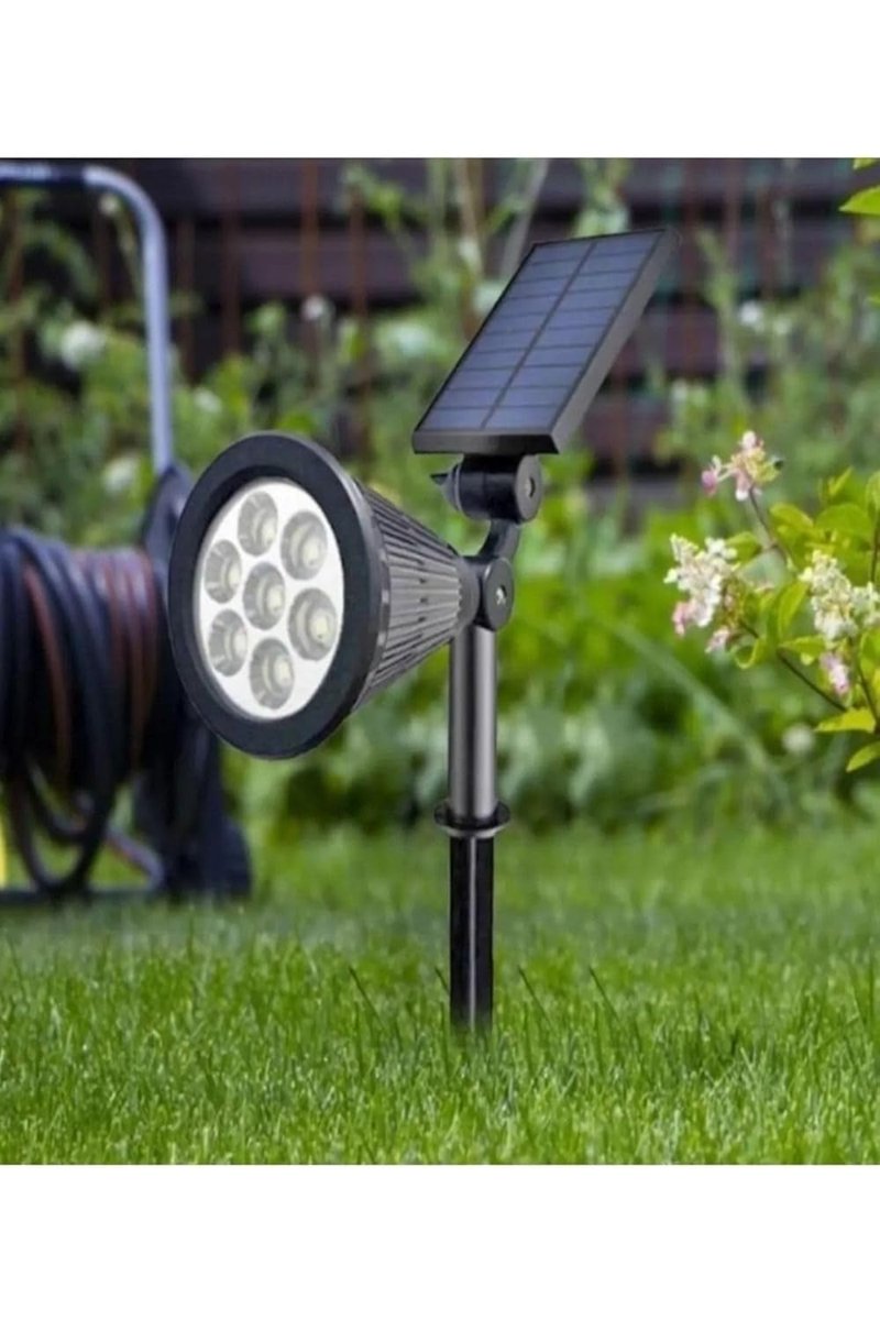 Ucuz Geldi Solar Kazıklı Çim Armatür Cata 7w Güneş Enerjili Led Çim Lambası Bahçe Ağaç Aydınlatma La