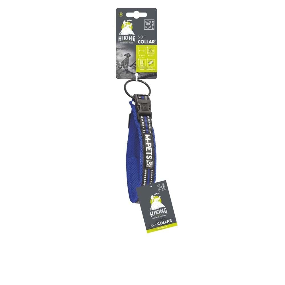 M-PETS HIKING REFLEKTÖRLÜ SOFT BOYUN TASMASI BLUE (M)