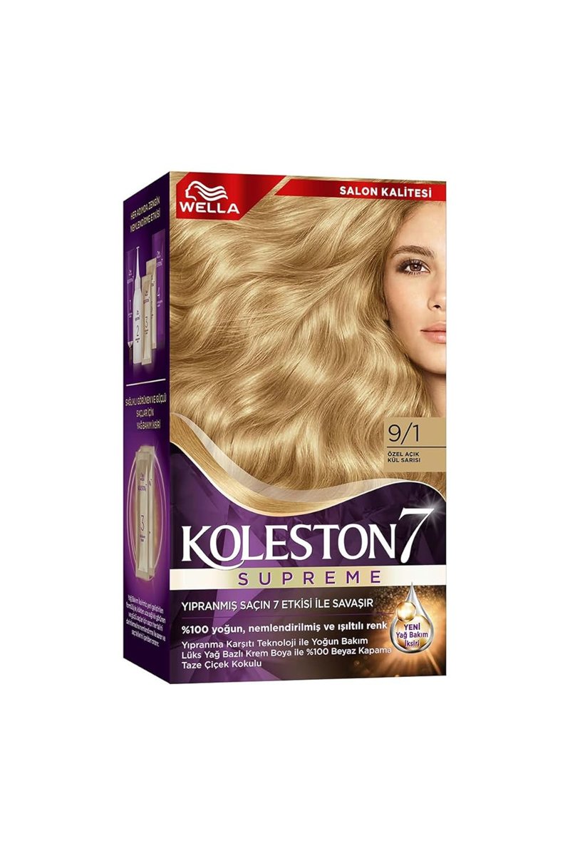 Koleston Supreme Kit Saç Boyası 9/1 Açık Kül Sarısı