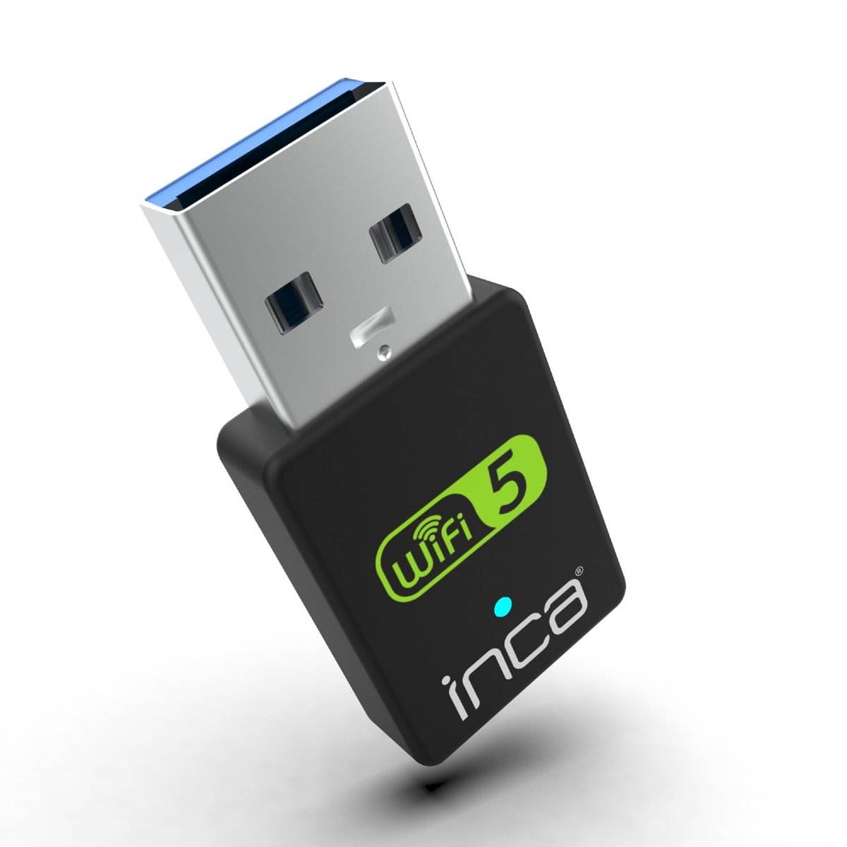 Inca IUWA-650X 650Mbps Bluetooth 4.2 Dual-Bant Kablosuz-Ac Nano Usb Adaptör Çift Bant Frekansı 11N 2.4GHz 200Mbps - AC 5.8GHz 433Mbps 20 dBm(MAXEIRP)