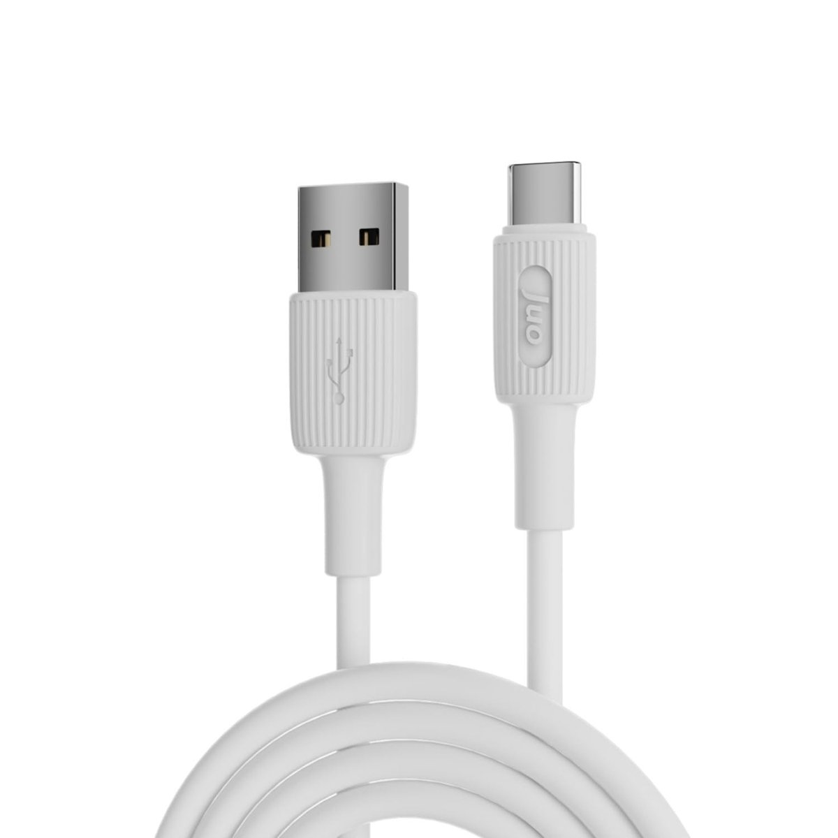 Juo 12W USB-A to Type-C Silikon Hızlı Şarj ve Data Kablosu Mavi 1 Metre