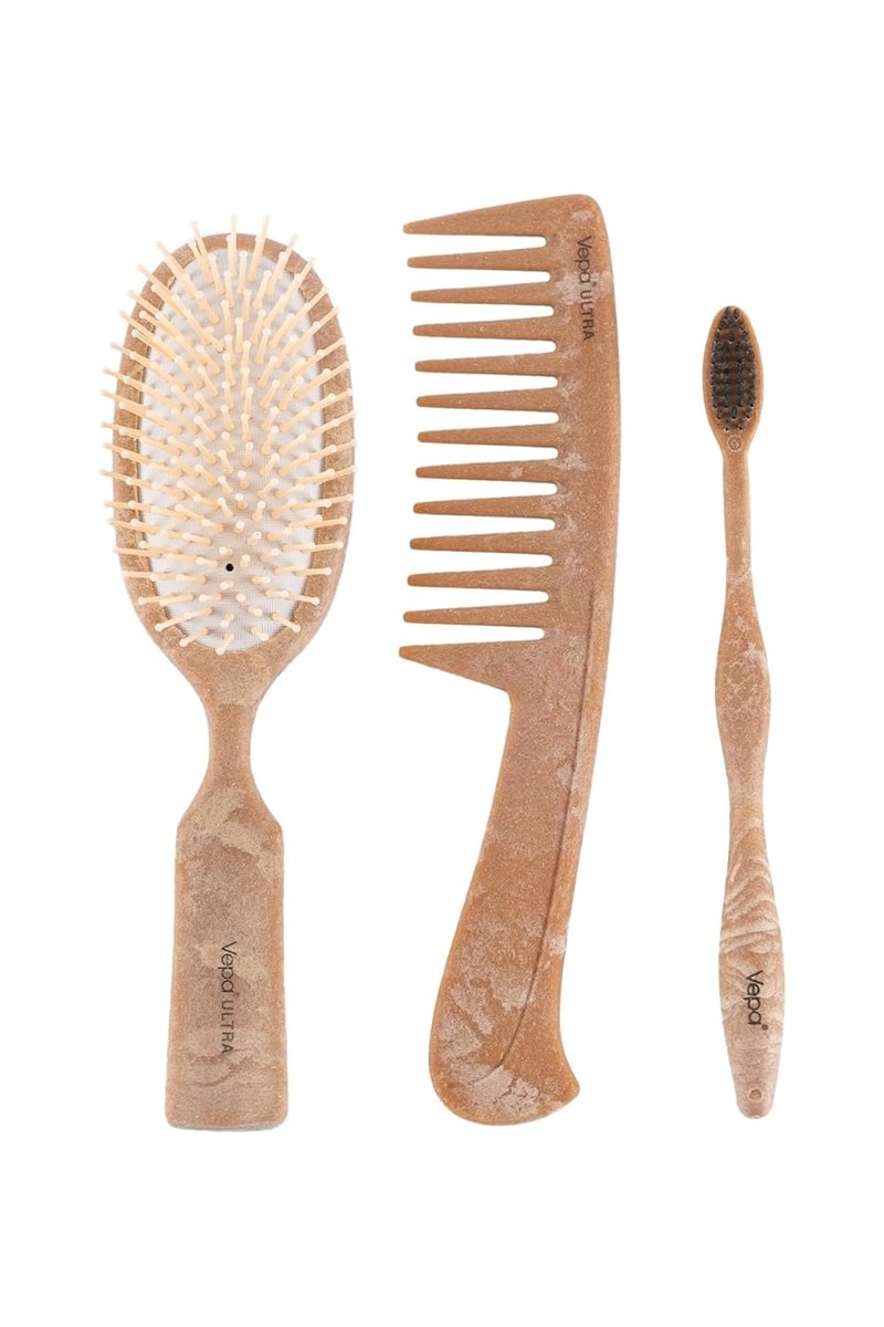 Vepa 3’lü Bio Set Kutu Ambalajlı (503 + 990 + Elite Diş Fırçası) - Ahşap Katkılı Bio Kompozit, Yüksek Kalite, Lux, Doğa Dostu