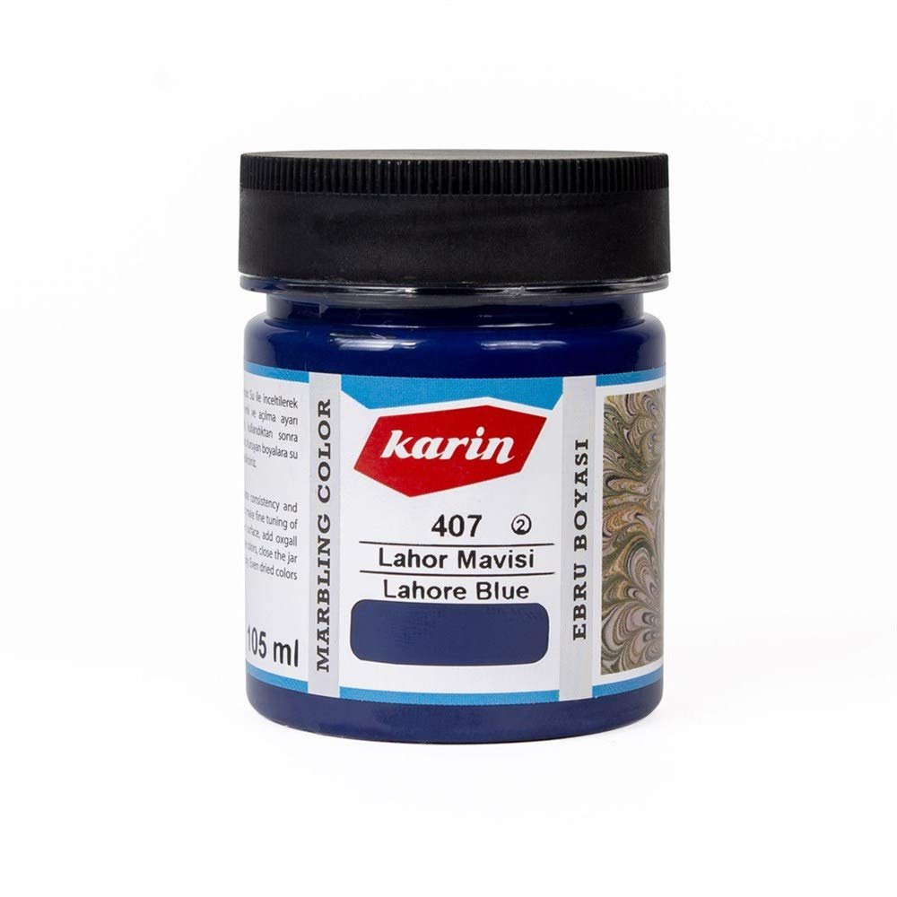 Karin Ebru Boyası 105ml - Lahor Mavisi 407