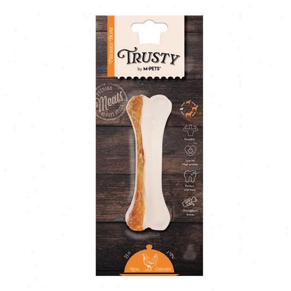 M-PETS TRUSTY CHICKEN PRESS KEMİK 55GR/12,7CM