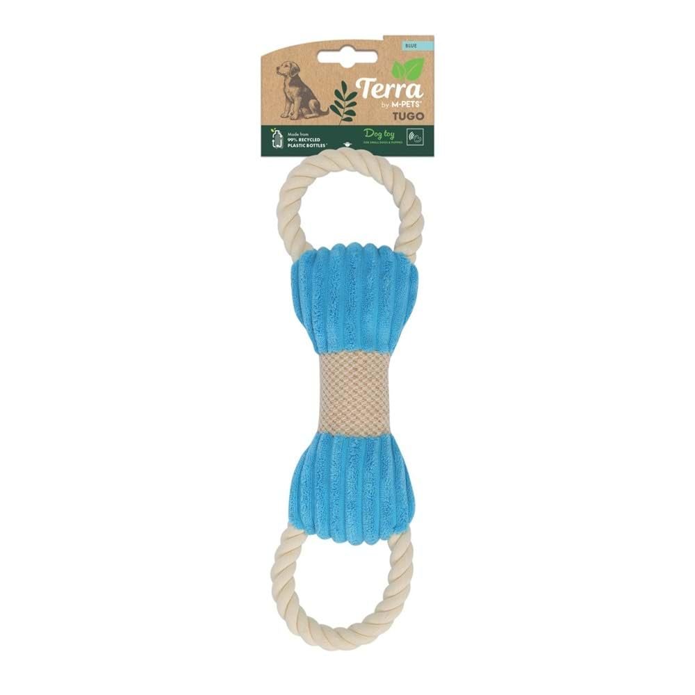 M-PETS TUGO MAVİ BEJ KEMİK ŞEKİLLİ KÖPEK OYUNCAĞI