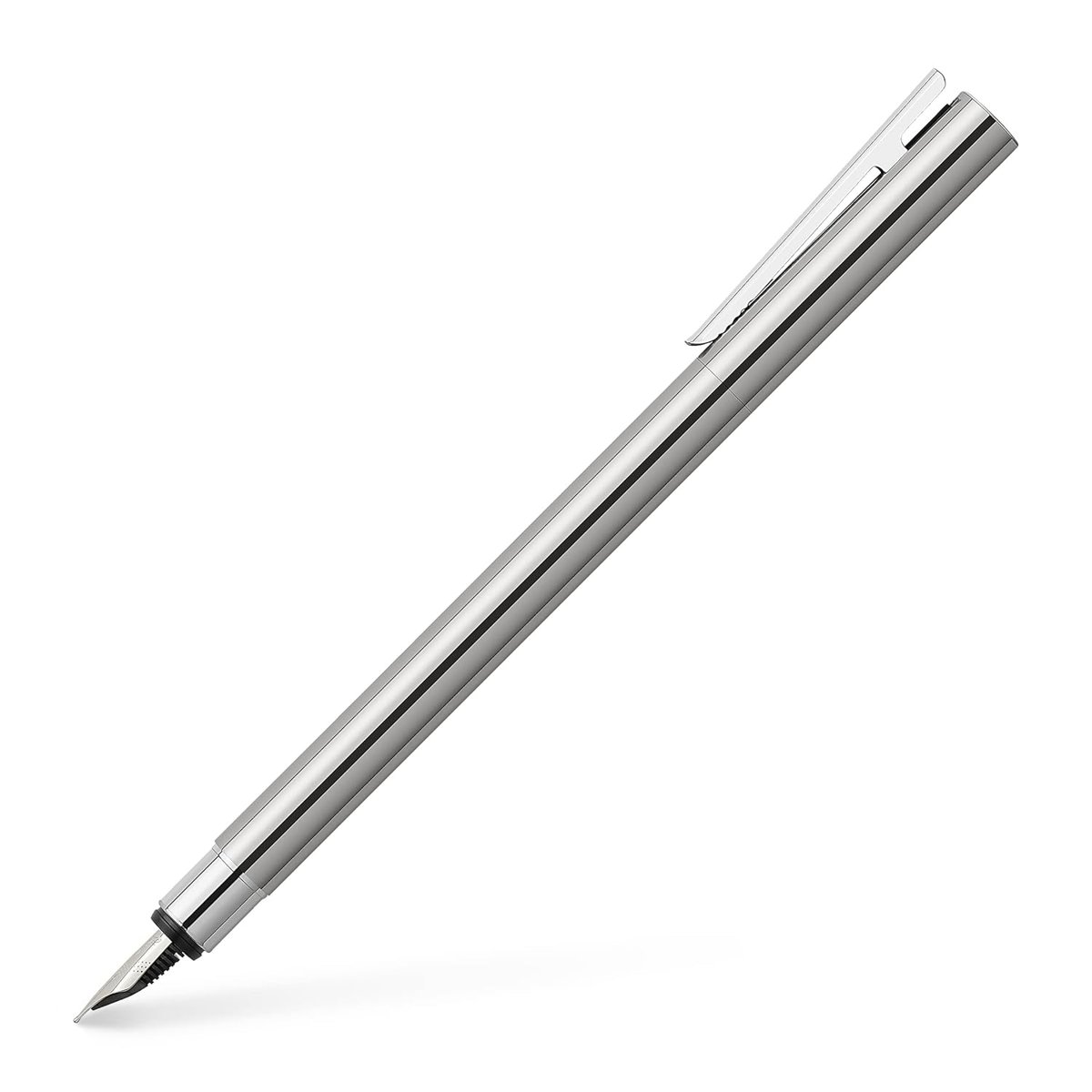 Faber-Castell Neo Slim Parlak/Çelik Dolma Kalem (M)