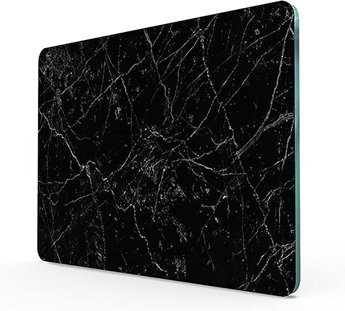 Mayaglory Cam Kesme Tahtası Panosu 25 X 35 Kırılmaya Isıya Çizilmeye Dayanıklı Antibakteriyel Doğal Kesme Tablası Siyah Mermer Design
