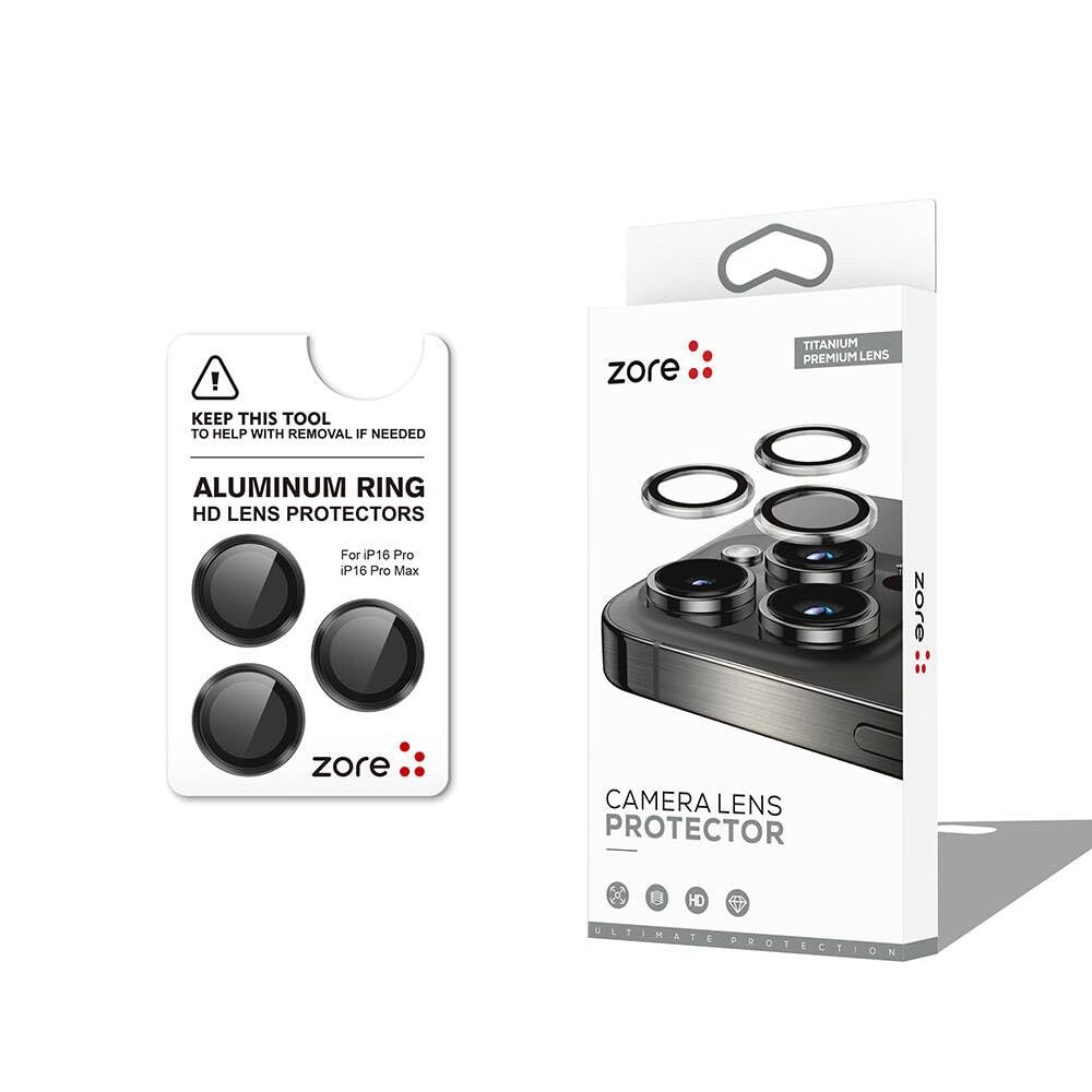 ZORE Apple İle Uyumlu iPhone 16 Pro iPhone 16 Pro Max CL-12 Premium Safir Parmak İzi Bırakmayan Anti