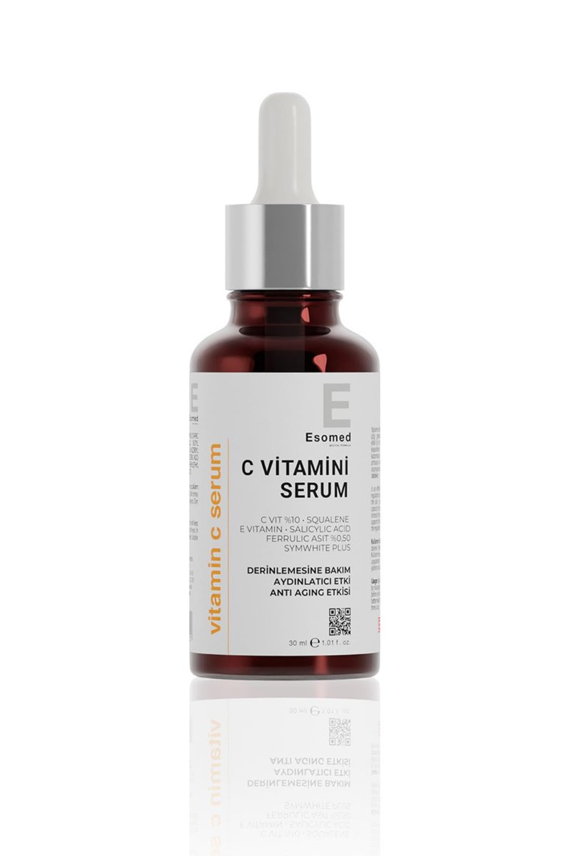 Esomed C Vitamini Serumu –%10 C Vitamini + Squalane + Ferulik Asit + E Vitamini Kırışıklık Karşıtı C Vitaminli Serum 30ml