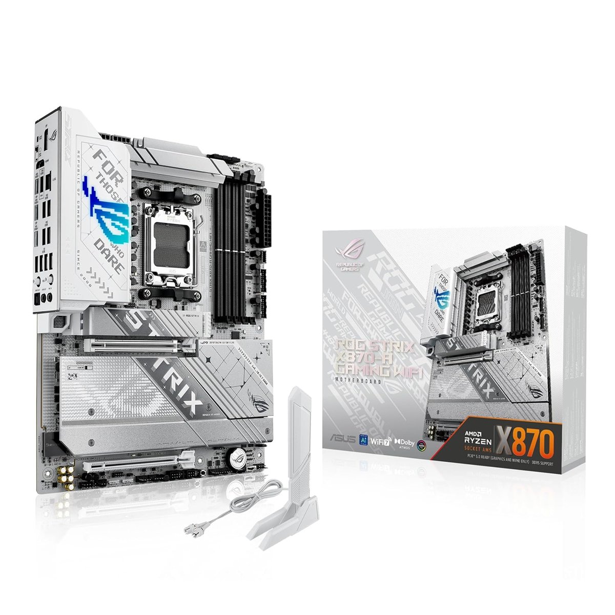 Asus ROG STRIX X870-A GAMING WIFI AMD X870 Soket AM5 DDR5 8000+(OC) MHz ATX Gaming (Oyuncu) Anakart