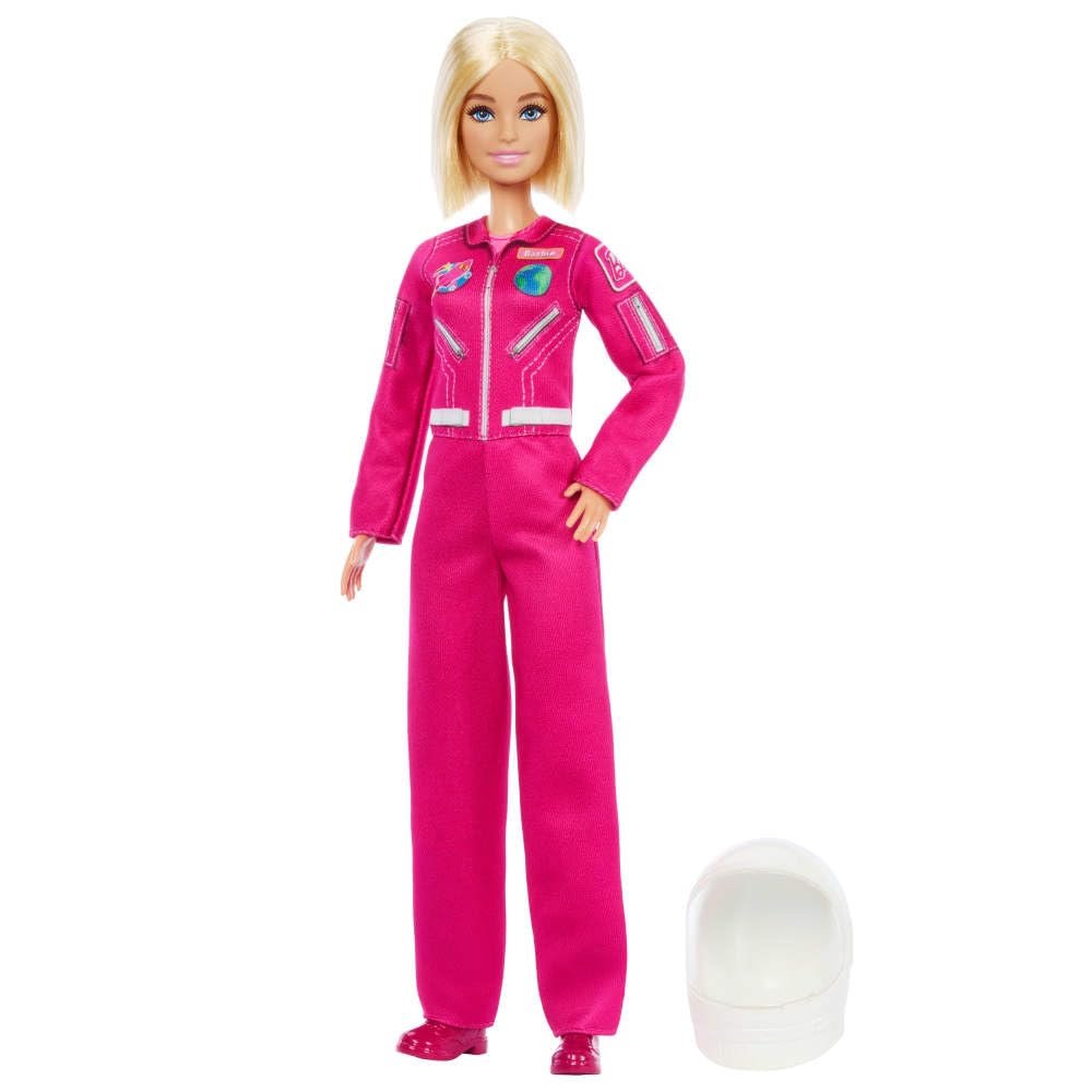 Barbie Çıkarılabilir pembe uzay kıyafeti, ayakkabıları ve kask aksesuarıyla Barbie Kariyer Bebekleri astronot bebek, 2026 yılının kariyeri, JKF77