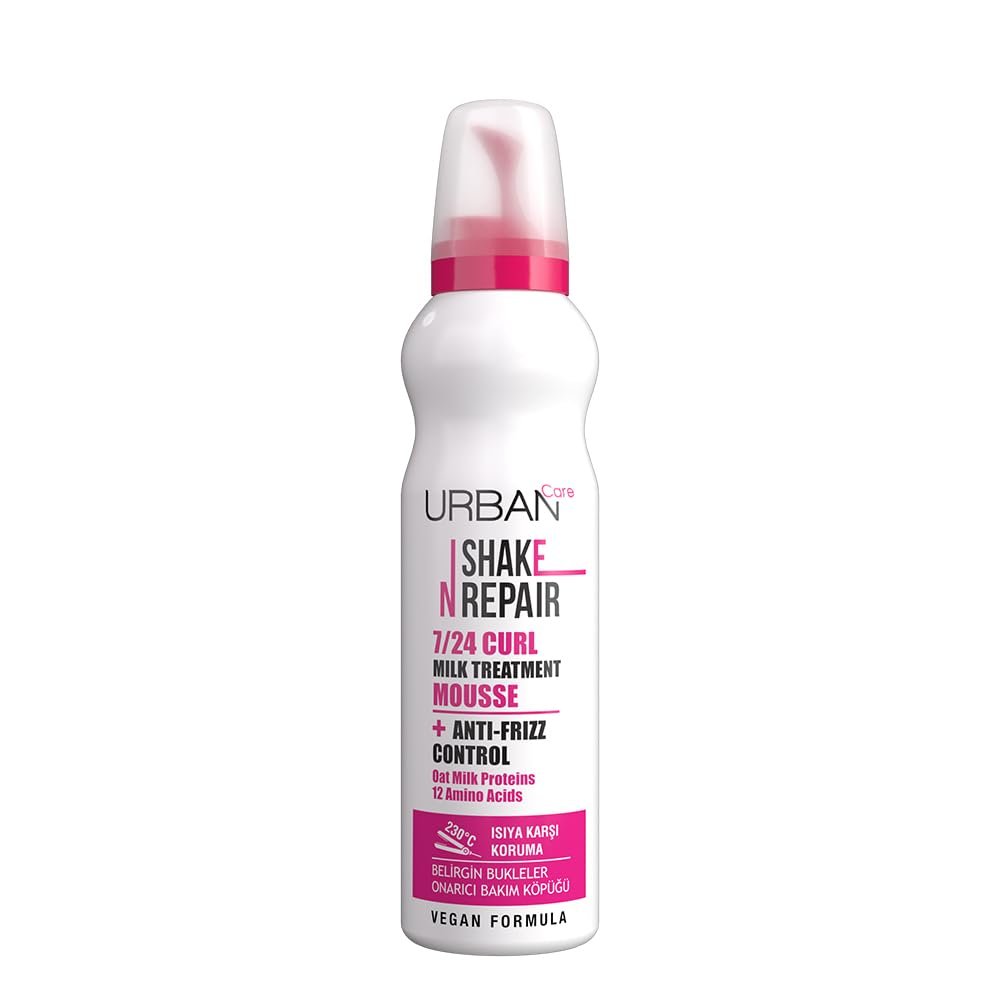 Urban Care Shake N Repair 7/24 Kabaran ve Bukleli Saçlara Özel Saç Bakım Köpüğü, 150 Mililitre, Vega