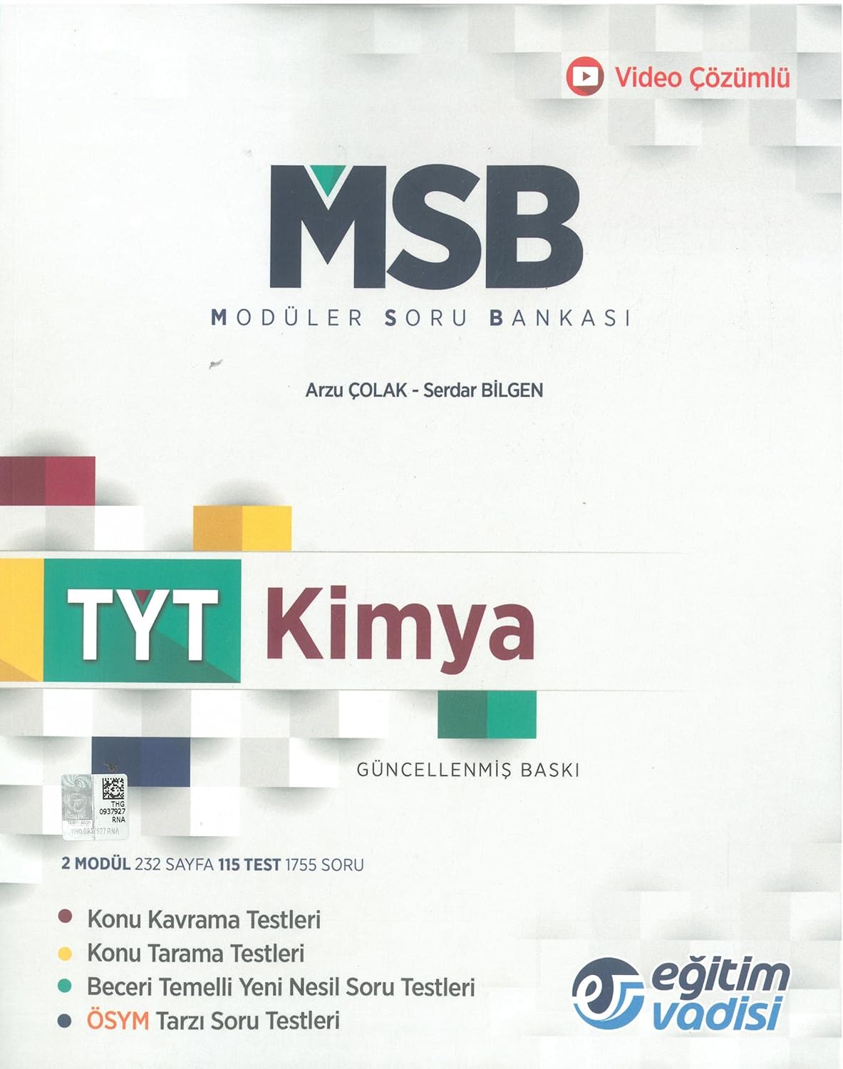 Eğitim Vadisi TYT Kimya Modüler Soru Bankası