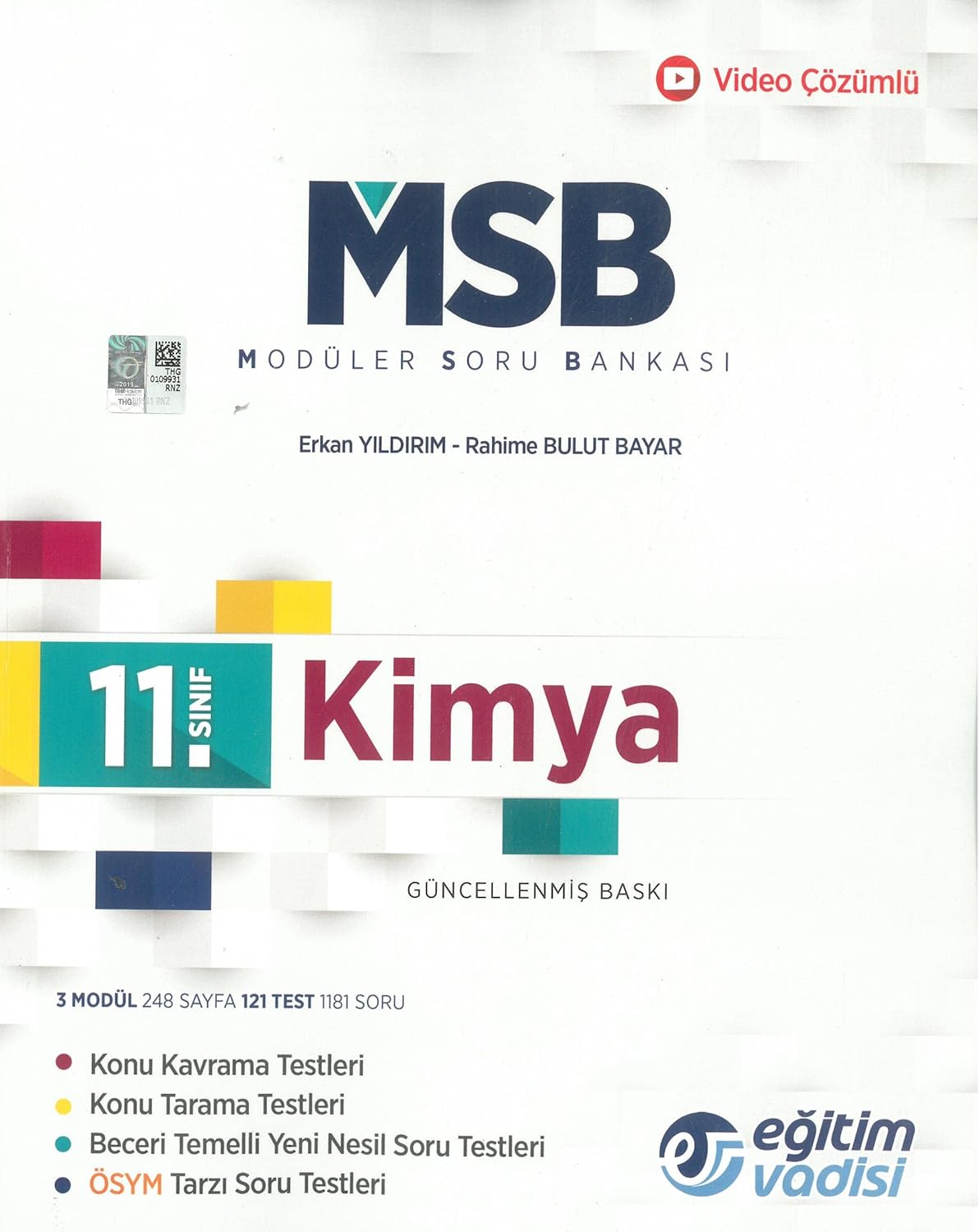 Eğitim Vadisi 11. Sınıf Kimya Modüler Soru Bankası