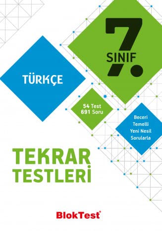 BLOKTEST 7. SINIF TÜRKÇE TEKRAR TESTLERİ 2021-2022