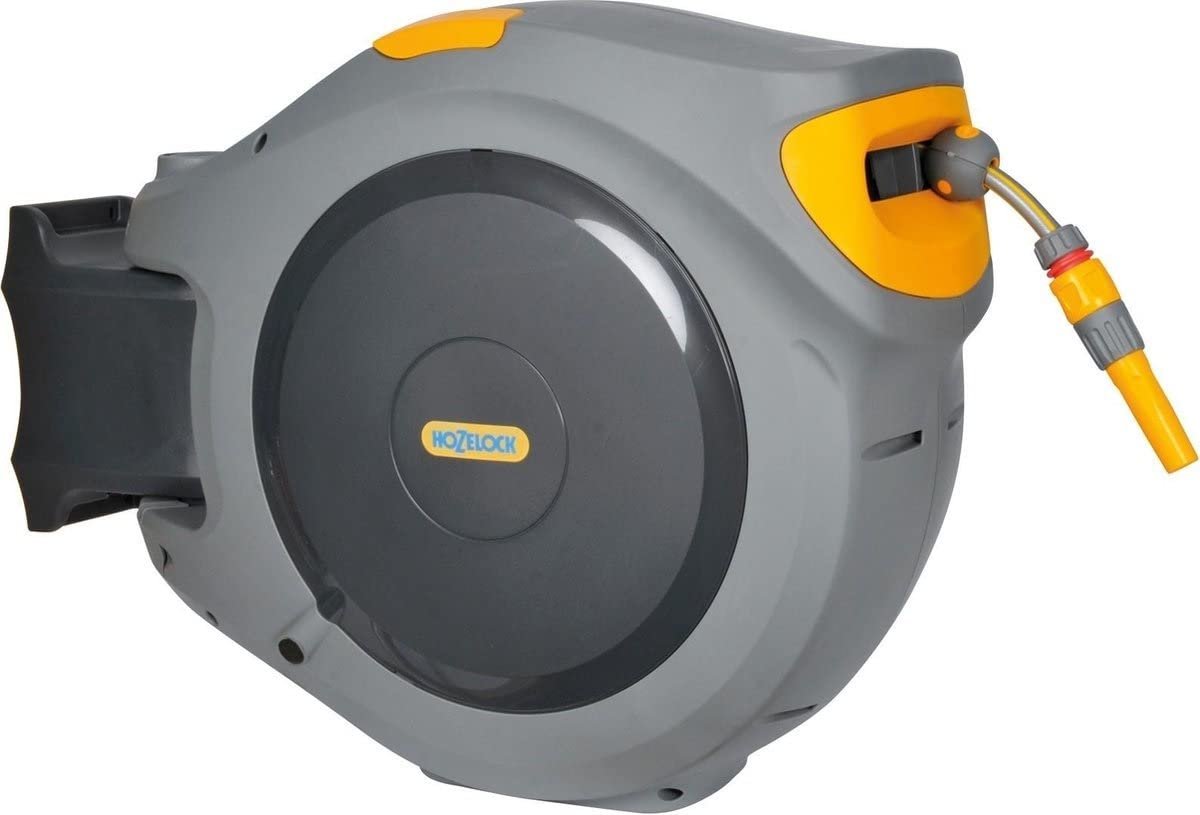 Hozelock 2595H Duvara Monte 40 m Hortumlu Otomatik Geri Sarmalı Hortum Toplama Makara Seti