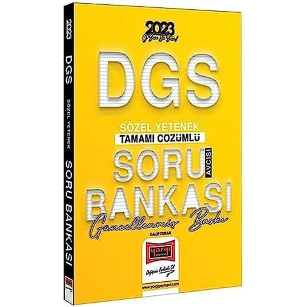 Yargı Yayınları 2023 DGS Soru Avcısı Tamamı Çözümlü Sözel Yetenek Soru Bankası
