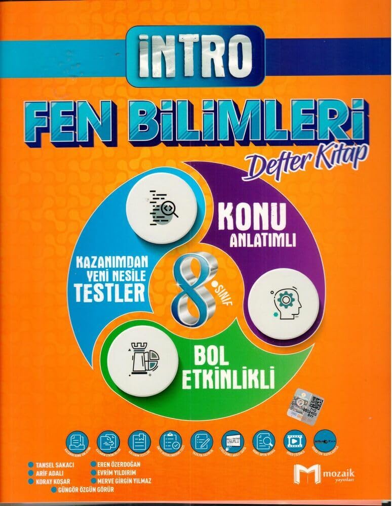 8. Sınıf Fen Bilimleri İntro Defter