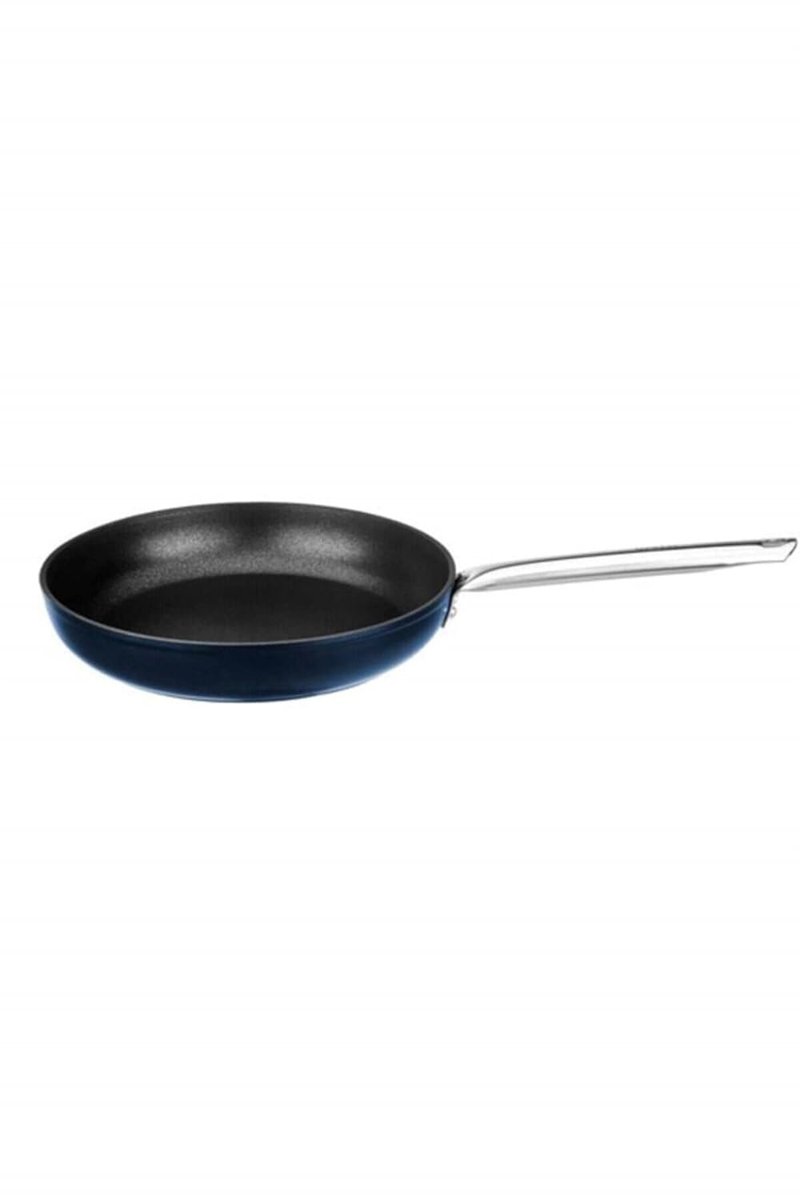 Leggno Master Titanium 28Cm Tava, Çelik Sap Metalik Mavi