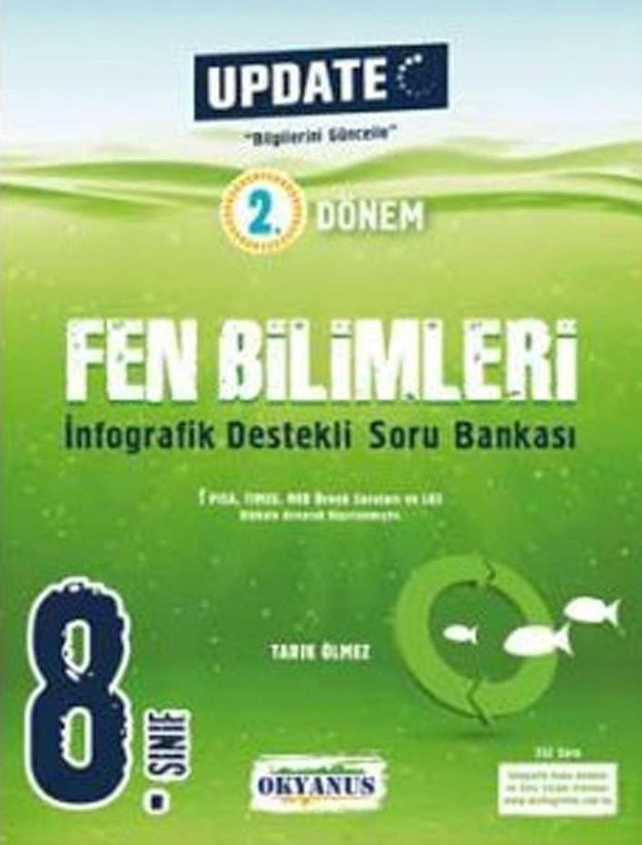 Okyanus 8. Sınıf Update 2. Dönem İnfografik Destekli Fen Bilimleri Soru Bankası