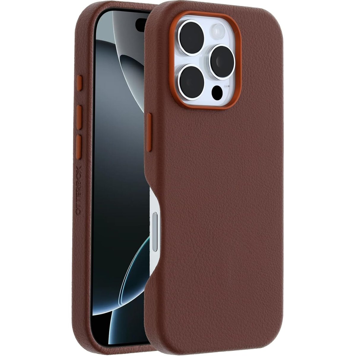 OtterBox Symmetry Serisi Kaktüs Derisi MagSafe Kılıf iPhone 16 Pro Uyumlu, Darbeye ve Düşmeye Karşı Koruyucu İnce Koruyucu Kılıf, Kahverengi