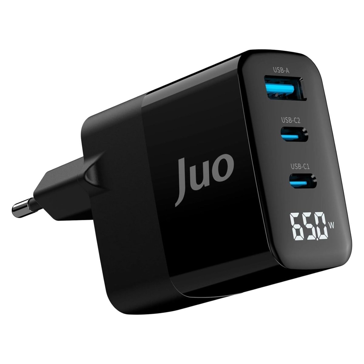 Juo 45W GaN Led Ekranlı Type-C PD Şarj Cihazı iPad  Android  Notebook Uyumlu Şarj Aleti